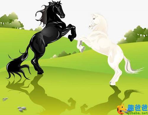 白马和黑马的故事