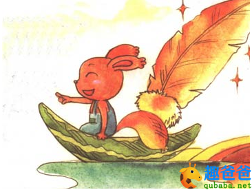 小松鼠和羽毛帆船的故事