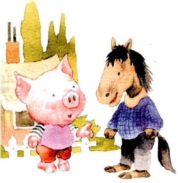 儿童睡前故事:小猪家的时间